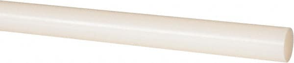 Made in USA - 2' Long, 7/8" Diam, Nylon 6/6 Plastic Rod - Natural (Color) - Benchmark Tooling