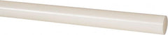 Made in USA - 4' Long, 1" Diam, Nylon 6/6 Plastic Rod - Natural (Color) - Benchmark Tooling