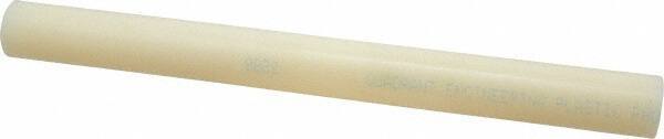 Made in USA - 1' Long, 1-1/8" Diam, Nylon 6/6 Plastic Rod - Natural (Color) - Benchmark Tooling