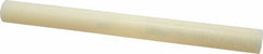 Made in USA - 1' Long, 1-1/8" Diam, Nylon 6/6 Plastic Rod - Natural (Color) - Benchmark Tooling