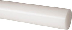 Made in USA - 8' Long, 1-3/4" Diam, Nylon 6/6 Plastic Rod - Natural (Color) - Benchmark Tooling