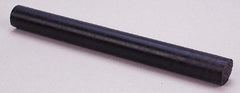 Made in USA - 4' Long, 1-1/2" Diam, Nylon 6/6 Plastic Rod - Black - Benchmark Tooling