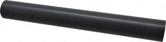 Made in USA - 1' Long, 1-1/2" Diam, Nylon 6/6 Plastic Rod - Black - Benchmark Tooling