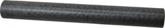 Made in USA - 1' Long, 1-1/2" Diam, Nylon 6/6 (MDS-Filled) Plastic Rod - Black - Benchmark Tooling