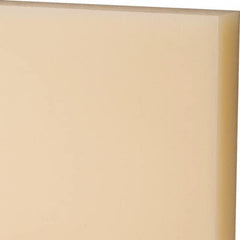 Made in USA - 3/4" Thick x 12" Wide x 2' Long, Nylon 6/6 Sheet - Natural - Benchmark Tooling