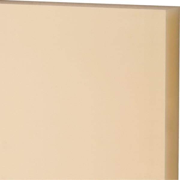 Made in USA - 1" Thick x 12" Wide x 1' Long, Nylon 6/6 Sheet - Natural - Benchmark Tooling