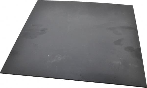 Made in USA - 1/8" Thick x 12" Wide x 1' Long, Nylon 6/6 Sheet - Black - Benchmark Tooling