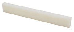 Made in USA - 2' x 2" x 3/4" Natural (Color) Nylon 6/6 Rectangular Bar - Benchmark Tooling