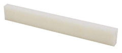 Made in USA - 4 Ft. Long x 2 Inch Wide x 3/4 Inch High, Nylon, Rectangular Plastic Bar - Natural - Benchmark Tooling