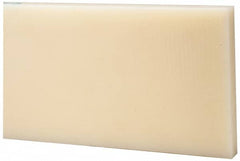 Made in USA - 1' x 6" x 1" Natural (Color) Nylon 6/6 Rectangular Bar - Benchmark Tooling