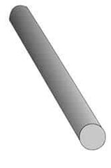 Made in USA - 3' Long, 10" Diam, Polypropylene Plastic Rod - Natural (Color) - Benchmark Tooling