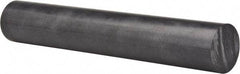 Made in USA - 8' Long, 2" Diam, Polycarbonate Plastic Rod - Black - Benchmark Tooling