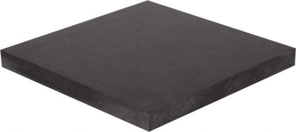 Made in USA - 1" Thick x 24" Wide x 4' Long, Polycarbonate Sheet - Black - Benchmark Tooling