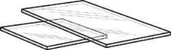Made in USA - 9mm Thick x 48" Wide x 4' Long, Acrylic Sheet - Clear, Static Dissipative Grade - Benchmark Tooling