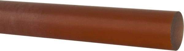 Made in USA - 1' Long, 1-1/4" Diam, Polyetherimide (PEI) Plastic Rod - Natural (Color) - Benchmark Tooling