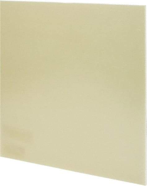 Made in USA - 1/8" Thick x 12" Wide x 1' Long, Epoxyglass Laminate (G10/F4) Sheet - Mustard Yellow, ±0.012 Tolerance - Benchmark Tooling