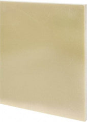 Made in USA - 1/2" Thick x 12" Wide x 1' Long, Epoxyglass Laminate (G10/F4) Sheet - Mustard Yellow, ±0.036 Tolerance - Benchmark Tooling