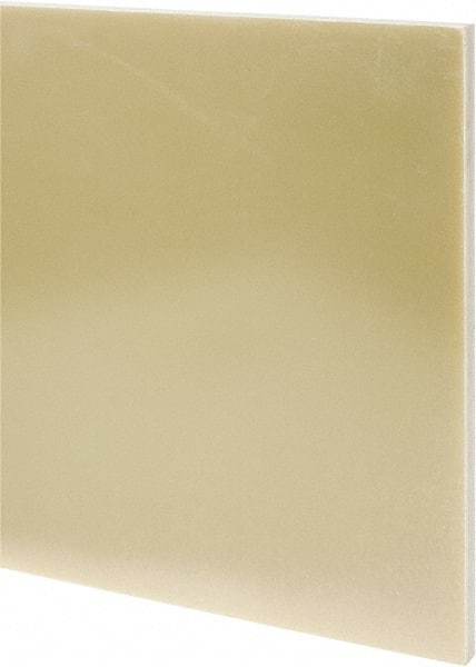 Made in USA - 1/2" Thick x 24" Wide x 3' Long, Epoxyglass Laminate (G10/F4) Sheet - Mustard Yellow, ±0.036 Tolerance - Benchmark Tooling