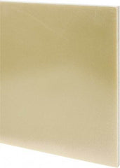 Made in USA - 1/2" Thick x 24" Wide x 3' Long, Epoxyglass Laminate (G10/F4) Sheet - Mustard Yellow, ±0.036 Tolerance - Benchmark Tooling