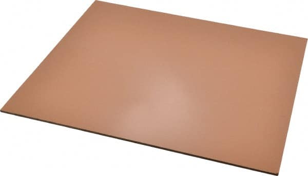 Made in USA - 1/8" Thick x 12" Wide x 1' Long, Paper-Base Phenolic Laminate (XX) Sheet - Tan - Benchmark Tooling