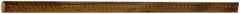 Made in USA - 4' Long, 1/2" Diam, Canvas Phenolic Laminate (C/CE) Plastic Rod - Tan-Brown - Benchmark Tooling