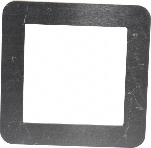 Made in USA - Aluminum Bellows Mounting Flange - 2 x 2 Inch Inside Square - Benchmark Tooling