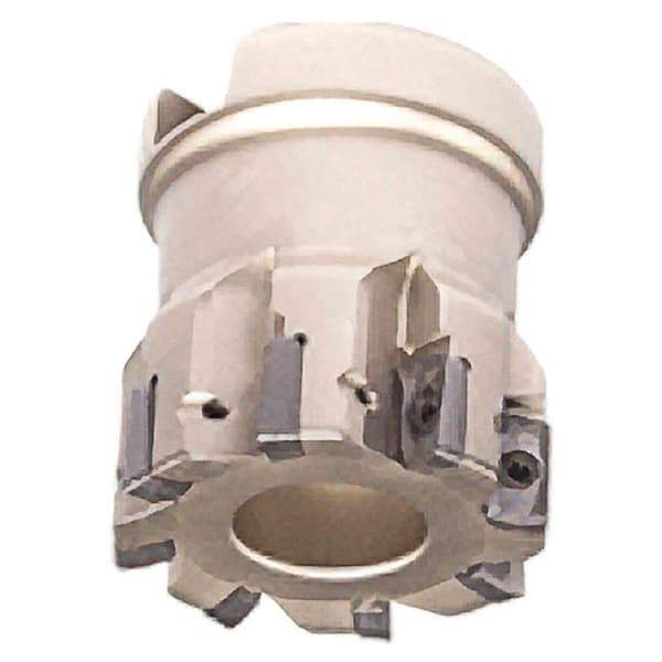 Iscar - 10 Inserts, 40mm Cut Diam, 22mm Arbor Diam, 7.7mm Max Depth of Cut, Indexable Square-Shoulder Face Mill - 0/90° Lead Angle, 40mm High, HP AN.. 0702.. Insert Compatibility, Series Heliplus - Benchmark Tooling