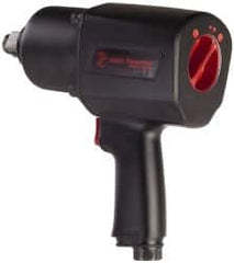 PRO-SOURCE - 3/4" Drive, 6,200 RPM, 1,300 Ft/Lb Torque Impact Wrench - Pistol Grip Handle, 9 CFM, 3/8" Inlet - Benchmark Tooling