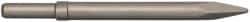 PRO-SOURCE - 10.2" OAL, Moil Point Chisel - Round Shank, Alloy Steel - Benchmark Tooling