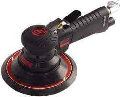 PRO-SOURCE - 12,000 OPM, 3 CFM Air Consumption, Right Angle Air Orbital Sander - Round Pad, 1/4 NPT Inlet - Benchmark Tooling