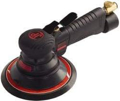 PRO-SOURCE - 12,000 OPM, 3 CFM Air Consumption, Air Orbital Sander - Round Pad, 1/4 NPT Inlet - Benchmark Tooling