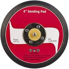 PRO-SOURCE - 6" Diam Hook & Loop Disc Backing Pad - 5/16" Shank Diam, 12,000 RPM - Benchmark Tooling