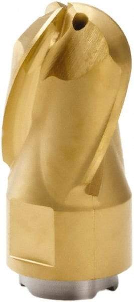 Seco - MP16 E05 Grade F40M Carbide Milling Tip Insert - TiAlN/TiN Finish, 3 Flutes, 5/8" Cutting Diam, 5/16" Depth of Cut, 1.283" Extension, 5/16" Cnr Rad - Benchmark Tooling