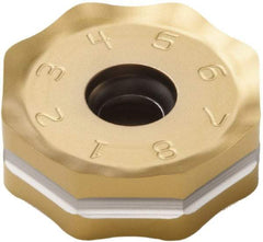 Seco - ONMU090520 ME13 Grade MP3000 Carbide Milling Insert - TiAlN Finish, 0.228" Thick, 0.866" Inscribed Circle - Benchmark Tooling