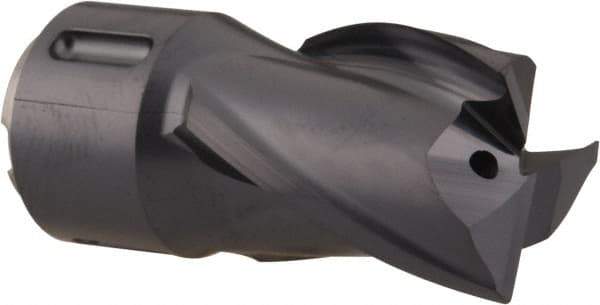 Seco - MP16 M05 Grade MP3000 Carbide Milling Tip Insert - TiAlN Finish, 3 Flutes, 5/8" Cutting Diam, 3/4" Depth of Cut, 1.283" Extension, 1/64" Cnr Rad - Benchmark Tooling