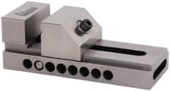 Gibraltar - 3" Jaw Width, 3-3/4" Jaw Opening Capacity, 1-3/8" Jaw Height, Toolmaker's Vise - Flat Jaw, 0.003" Parallelism, 0.005" Squareness, 7" OAL x 2-1/2" OAH - Benchmark Tooling