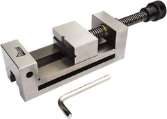 Gibraltar - 2-3/4" Jaw Width, 3" Jaw Opening Capacity, 1-9/16" Jaw Height, Toolmaker's Vise - Flat Jaw, 0.003" Parallelism, 0.005" Squareness, 254mm OAL x 4-1/4" OAH - Benchmark Tooling