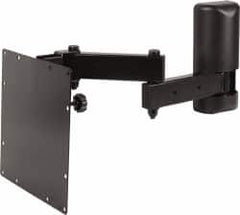Video Mount - Steel, Flat Panel Arm Mount For 25 to 32 Inch LCD Monitor - Black, 50 Lbs. Load Capacity, 20° Max Tilt Angle, Wall Mount Rotating and Tilting - Benchmark Tooling