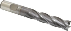 OSG - 5/8", 2-1/2" LOC, 5/8" Shank Diam, 4-5/8" OAL, 4 Flute, Square End Mill - Single End, TiCN Finish, 30° Helix, Centercutting, Right Hand Cut, Series 546 - Benchmark Tooling