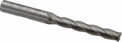 OSG - 5/16", 2" LOC, 3/8" Shank Diam, 3-3/4" OAL, 4 Flute, Cobalt Square End Mill - Single End, Uncoated, Spiral Flute, 30° Helix, Right Hand Cut, Right Hand Flute, Series 557 - Benchmark Tooling