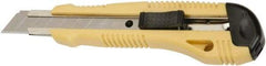 Ability One - Snap Utility Knife - 5-5/8" Steel Blade, Yellow Steel Handle - Benchmark Tooling