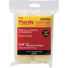 Purdy - 1/2" Nap, 4-1/2" Wide Paint Mini Roller Covers - Medium Texture, High Density Polyester - Benchmark Tooling