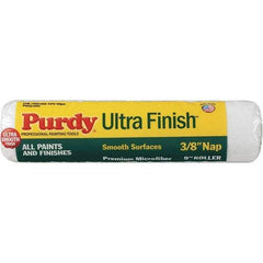 Purdy - 3/8" Nap, 9" Wide Paint General Purpose Roller Cover - Semi-Smooth Texture, Microfiber - Benchmark Tooling