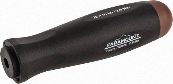 Paramount - 1 Piece, 2.5 Max N/m, Preset Torque Limiting Screwdriver - 0.1969" Drive - Benchmark Tooling