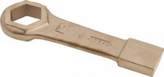 Ampco - 1-7/8" 6 Point Striking Box Wrench - Single End, 10-5/8" OAL, Aluminum Bronze - Benchmark Tooling