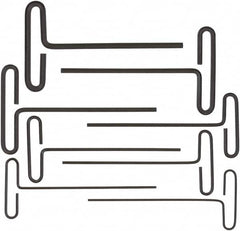 Bondhus - 8 Piece Loop T-Handle Hex Key Set - Hex Range 3/32 to 1/4", 6" OAL, Protanium High Torque Steel - Benchmark Tooling