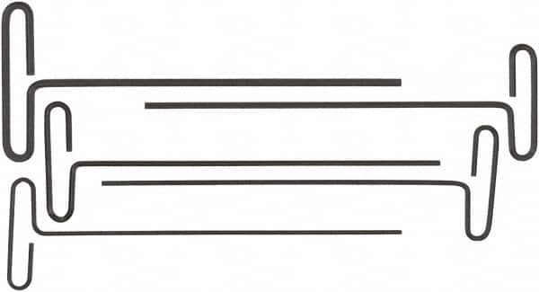 Bondhus - 5 Piece Loop T-Handle Hex Key Set - Hex Range 2.5 to 6mm, 9" OAL, Protanium High Torque Steel - Benchmark Tooling