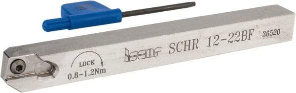 Iscar - SCH, External, Right Hand, 0.315" Max Depth of Cut, 0.02 to 0.098" Groove Width, Indexable Grooving Tool Holder - SCIR 22 Insert Compatibility, 0.472" Shank Height, 0.472" Shank Width, 4.921" OAL - Benchmark Tooling