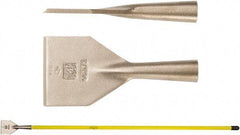 Ampco - Flexible Aluminum Bronze Alloy Chisel Scraper - 6" Blade Width x 1-1/2" Blade Length - Benchmark Tooling