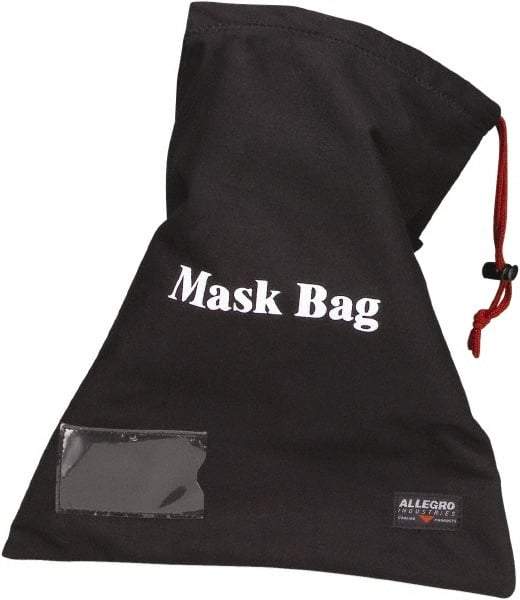 Allegro - Full Face Mask Face Shield Storage Bag - Cotton (Outer), 14" Long x 1/4" Wide, 1,000 Cu In Capacity - Benchmark Tooling